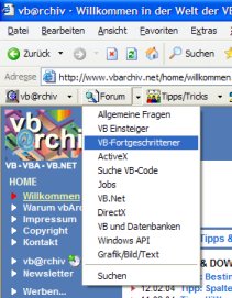 vb@rchiv Toolbar