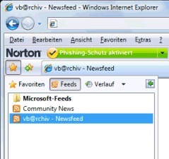 Feeds im Internet Explorer 7